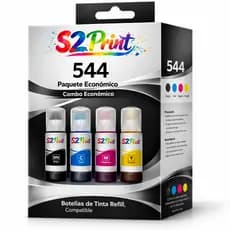 Kit Tinta Compatível S2 Print T544 para Epson L3150 L3250 L4260