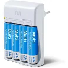 Carregador De Pilhas Multilaser AA/AAA + 4 Pilhas Aa 2500Mah Multi - CB054