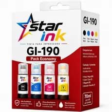 Kit 4 Refil Tinta Para Canon Gi-190 1100 2100 3100 4100 Tinta Colors