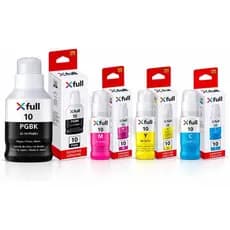 KIT 4 CORES REFIL DE TINTA XFULL ORIGINAL PARA CANON GI-10 PRETO CIANO MAGENTA AMARELO - GI-10