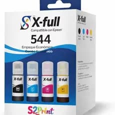 Kit De 4 Tinta Refil 70ml Xfull Compatível L504/544 Tinta Preto, Magenta, Ciano, Amarelo