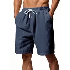 Verão fino veludo rendas Shorts casuais simples calças cortadas calças esportivas masculinas