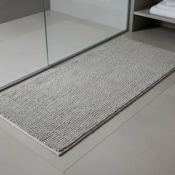 Tapete de Banheiro 40x110 OU  38x58 Antiderrapante Microfibra Bolinha Macarrão Passadeira