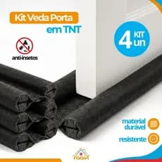 Kit Veda Porta em TNT 80cm Protetor Anti Insetos e Anti Poeira Resistente Durável