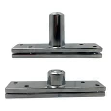 Dobradiça Para Porta Pivotante Haga Cromada Portas Até 150kg