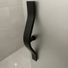 Puxador Barra Chata 01 Furo Para Porta De Vidro Ou Box