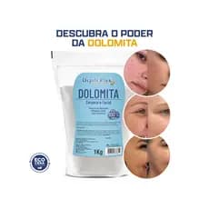 Talco Dolomita Corporal Facial 1kg Depilação Cuidados Para a Pele Depile Plus