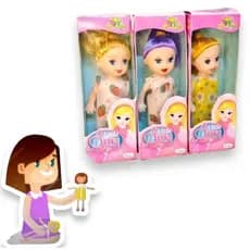 Kit 3 Boneca Little Amy Pop Mini Boneca Presente Para Meninas Brinquedo Infantil Menina Casinha de Boneca