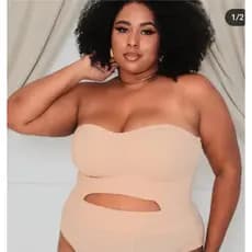 Body  Feminino Tomara que Caia Plus Size