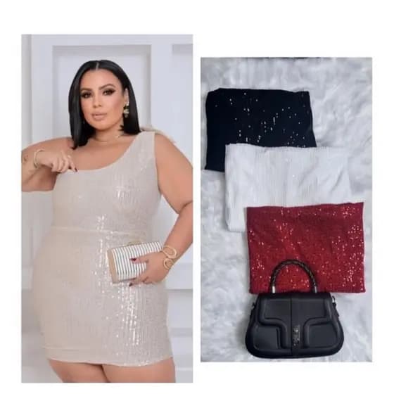 Vestido de paite um ombro PLUS ZISE