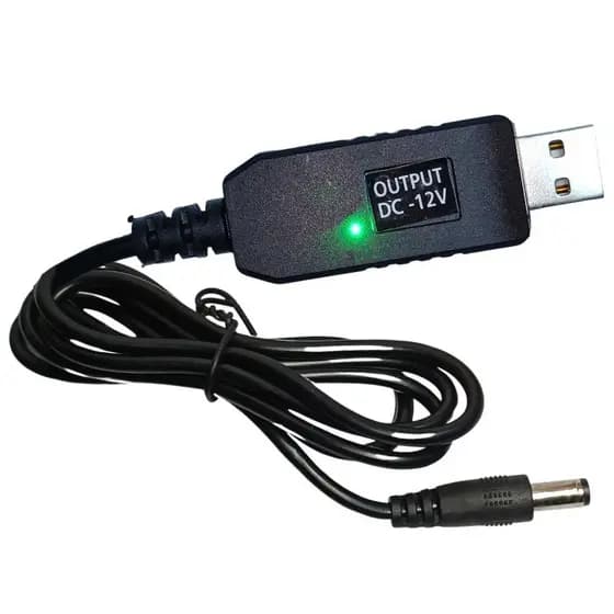 Cabo Usb Conversor De Tensão Entrada 5v Para 12v DC Step Up /26