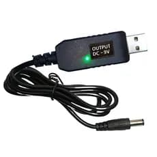 Cabo Usb Conversor De Tensão 5v Para 12v /  9V Step Up Led