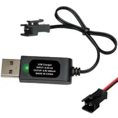 Kit Carregador Com Bateria 2600mAh 3.7v 18650 P/ Arminhas de gel Projetos Carrinhos DC Caixas de som