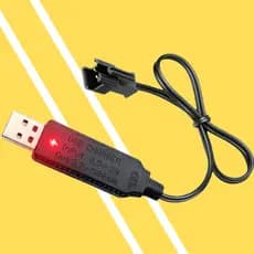 Carregador com Bateria 1200mAh 3,7V Para arminhas de Gel Lixeira inteligente carinho Rc