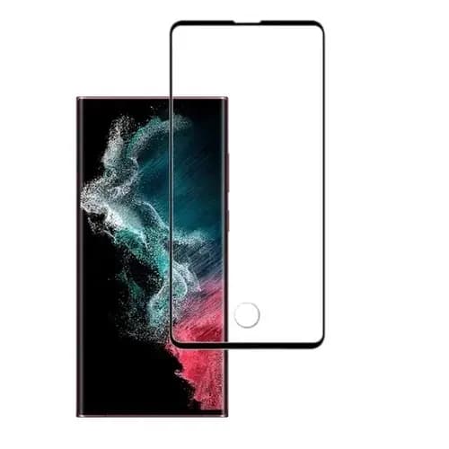 Pelicula de Vidro 3D Curvada Para Samsung Galaxy S22 Ultra / S23 Ultra Protetor de Tela