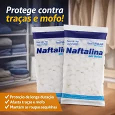Naftalina Pura em Bolas Sanilar - Kg Anti Insetos, Baratas, Traças, Mofo - 500g, 1kg ou 2kg