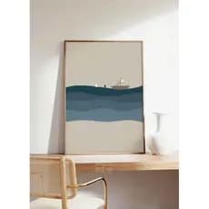 Quadro Decorativo Cristão Moderno Religioso Para Sala, Escritório e Quarto - Jesus E Pedro