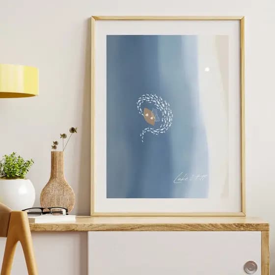 Quadro Decorativo Cristão Moderno Religioso Para Sala, Escritório e Quarto - Captura Milagrosa