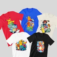 kit camisetas infantis pokemon 5 camisetas de alta qualidade infantil envio rapido