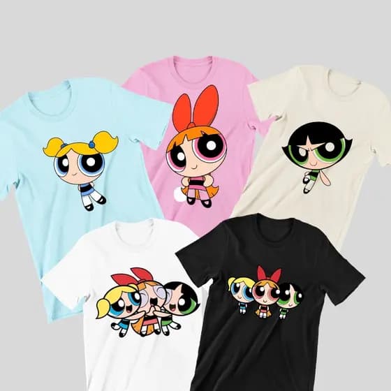 kit camiseta KIT 5 CAMISETAS INFANTIS MENINAS SUPER PODEROSAS camiseta infantil 100% algodão