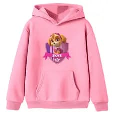 Moletom Infantil Canguru Skye Pa-tru-lha Ca-ni-na Desenho Tv Kids Blusa Flanelado