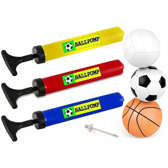 Bomba de Ar Manual Inflar Bola Futebol Vôlei Basquete Basket Premium com Bico Universal Original
