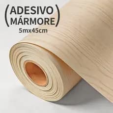 Papel Adesivo Madeira Realista Clara 5m x 45cm Autoadesivo Fácil Aplicação para Decoração, Sala e Quarto