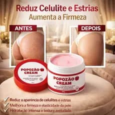 Popozao Cream 200g – Creme Firmador e Anticelulite para Bumbum | Aumenta a Firmeza | Efeito Aquecimento Controlado