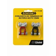Par de Terminais para Bateria Moto 13mm Reforçado Universal