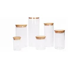 Potes Herméticos Brinox com Tampa de Bambu – Organização, Elegância e Praticidade para Sua Cozinha