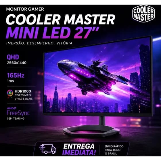 Monitor Gamer Cooler Master Mini LED 27” QHD 165Hz 1ms