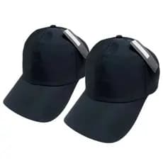 KIT 2 Boné Esportivo Aba Curva Tactel Unissex Básico Casual Com Velcro