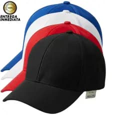 Boné Aba Curva Premium Unissex – Ajustável, Confortável e Estiloso | Várias Cores (Preto, Branco, Vermelho, Azul)