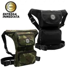 kit 2 Pochete cartucheira de perna Motoboy paintaball Air soft camping.