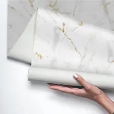 Papel de Parede Marmorizado 3m Autocolante Lavável Decorativo Para Sala Moderna
