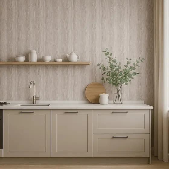 Papel de Parede Amadeirado Acinzentado Premium 3mX50cm 100