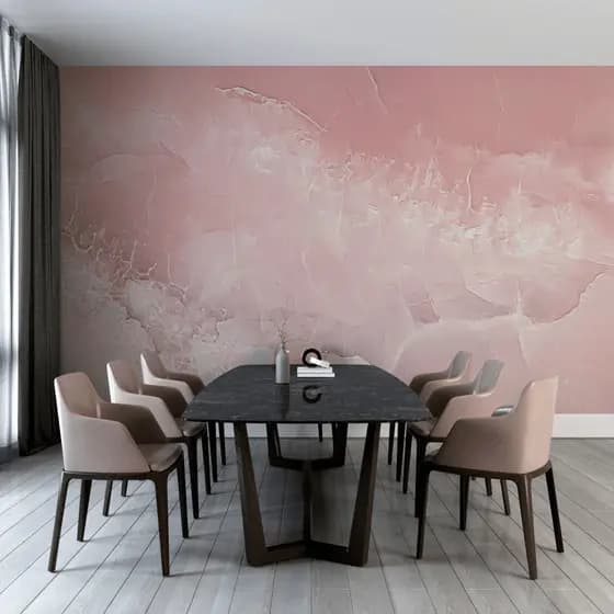 Papel de Parede Mármore Linha Studio Decor Rosa Elegante Autocolante Decorativo Quarto Sala