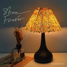 Abajur Retro Nórdico para Quarto, Abajur de Cabeceira, Luz Noturna para Escritório, Luxo, Estilo Americano, Abajur Creme