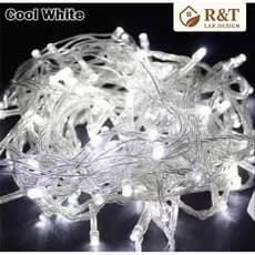 Pisca Pisca 10M 100 Leds 8 Funções 110V Luz De Natal Forte Iluminação Fio Transparente