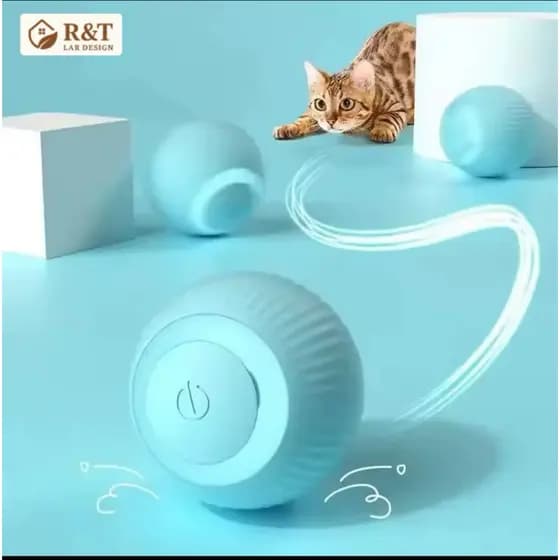 PET Bola Brinquedo Elétrico Automático Rotação USB Recarga Interativos Interessante Acessórios