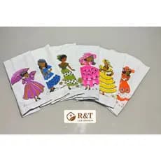 KIT 10 panos de prato cozinha estampas sortidas com acabamento 45cmX75 cm