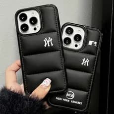 Casaco couro 3D luxo forma anti-impacto celular capô Para iPhone 17 16 15 14 13 12 11 Pro Max XR