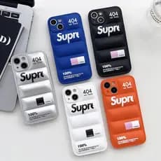 Luxo 3D Para Baixo Jaqueta Forma Caso De Telefone iPhone 17 16 15 14 13 12 11 Pro Max  Plus XR IPhone Capa