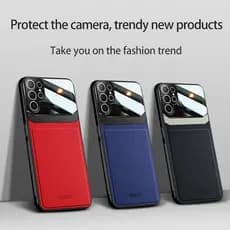 Lente 3D Protege Capa De Couro De Luxo Para Samsung Galaxy S26 S25 S24 S23 S22 S21 Ultra Plus FE