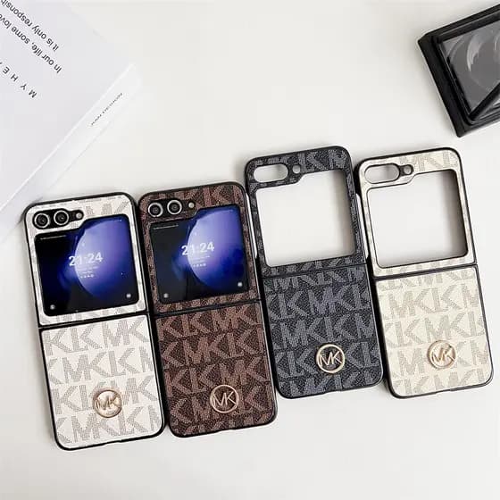 Marca De Moda Etiqueta De Metal Tela Dobrável Capa De Couro De Luxo Para MOTO RAZR 70 60 50 40 Ultra