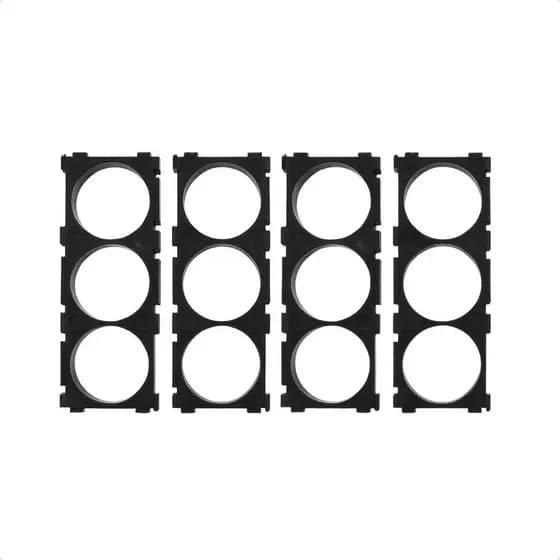 Kit 4 Pares para Organização Armazenamento e Segurança 18500 18650  Li-ion 3.7v Case Com Rabicho