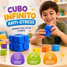 Recurso Terapêutico Cubo do infinito | Autismo TEA TDAH Ansiedade | Foco Concentração | Brinquedo Sensorial