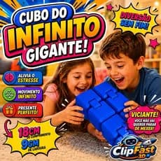 Recurso Sensorial Cubo do Infinito Gigante | Antiestresse | Auxilia no Foco e Concentração | TEA, TDAH e Ansiedade