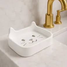 🐱 Saboneteira Gatinho – Charmosa, Funcional e Decorativa 🧼