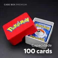 Case Box premium - capacidade 100 Cards | Porta Deck Rígido para Pokémon TCG MTG | Impressão 3D